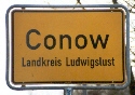 Conow Ortseingang