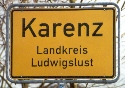Karenz Ortseingang