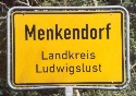 Menkendorf Ortseingang