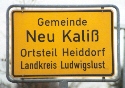 Neu Kali� Ortseingang